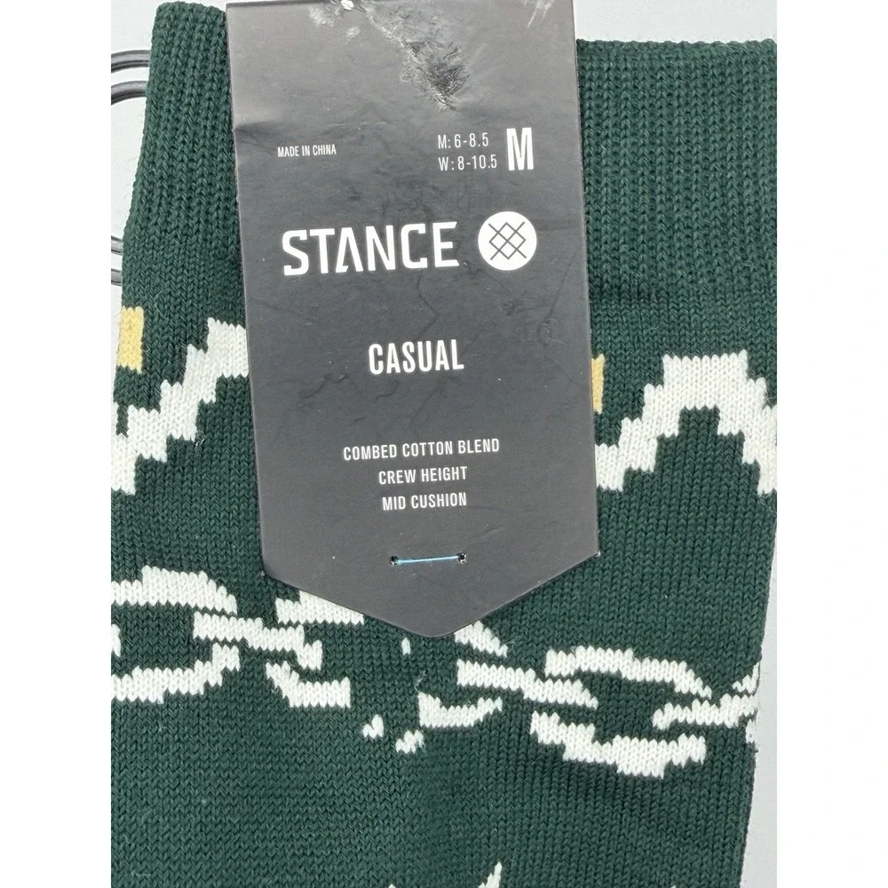 Stance Break The Season Christmas Crew Socks Pine Green A555D25BRE Mens Medium